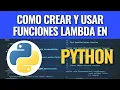 How to create and use Lambda functions in Python