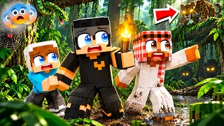 ماين كرافت لكن عشنا باخطر مكان غابات الامازون المخيفة !!؟😨😱