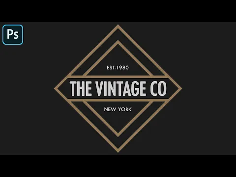 Download MP3 How to Make a Vintage Diamond Logo in Photoshop