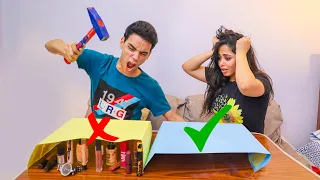 لا تكسر الصندوق الغلط انكسرت الساعة والمكياج 