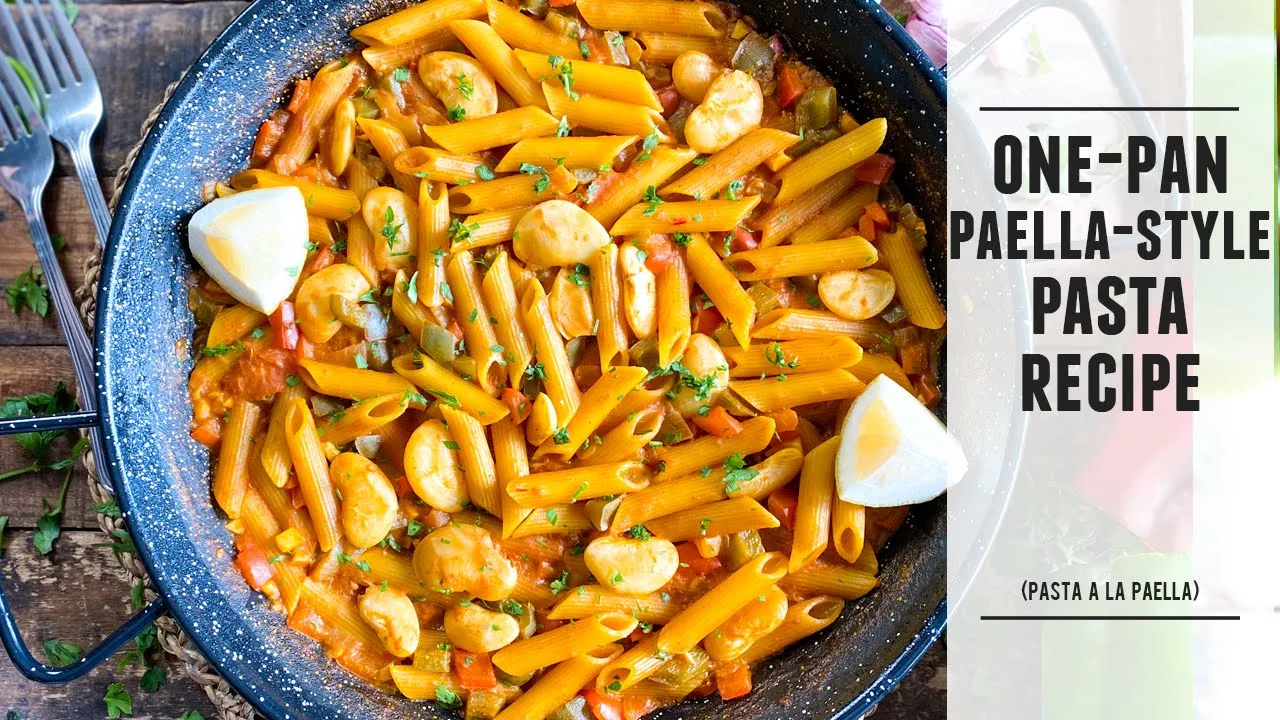 Paella-Style Pasta Recipe   Spanish-Inspired Pasta   One-Pan Recipe