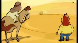 سوبر هنيدي الجزء الاول الحلقة 4 هنيدي وصلعت في مغامرة في صحراء التمن الفاضي 