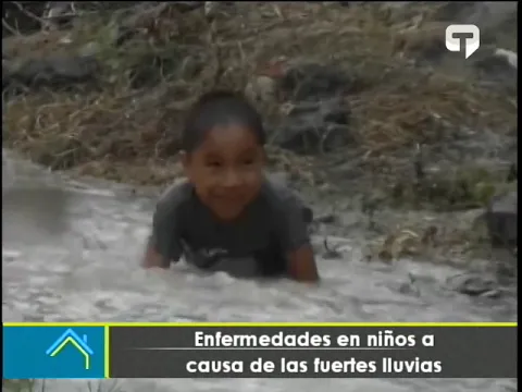 Enfermedades en niños a causa de las fuertes lluvias