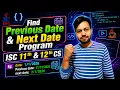 Part 3 How to find previous and next Date Program in Java ISC 11th 12th CS YP Computer Classes