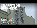Neighbors surprised after seeing graffiti on top of 12-story SF building