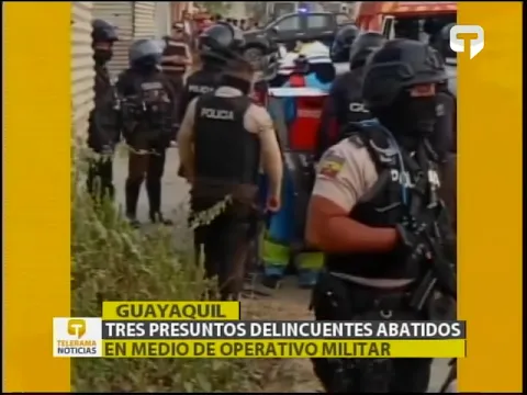 Tres presuntos delincuentes abatidos en medio de operativo militar