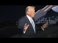 President Trump Gaggles with Press Upon Departure in Palm Beach, FL, Nov. 16, 2025