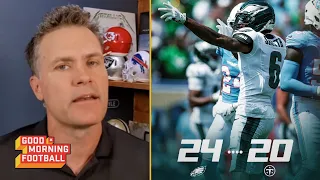 GMFB | "Jalen Hurts SHOWED Why He Is THE Franchise QB" - Kyle Brandt on Eagles beat Titans 24-20