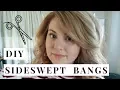 SUPER EASY HOW TO CUT SIDE SWEPT BANGS DIY HeyJuliaRae