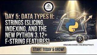 Day 5 Python Strings Indexing Slicing F-Strings EDULEXIS