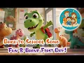 Back to School Song with Cute Dinosaur Animation Fun Cheerful First Day of School Nursery Rhyme