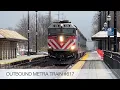 The Complete Metra Evening Rush Hour On The Alternate Schedule At Barrington On March 11 2022