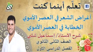 أغراض الشعر الخطابة في العصر الأموي الصف الثاني الثانوي ف1 