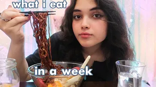 VLOG What I Eat In A Week غذای کره ای و ترکی ولاگ غذاهایی که من توی یک هفته میخورم 