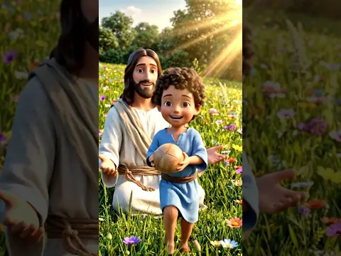 Jesus Played With a Child ❤️ | A Beautiful Bible Moment #shorts