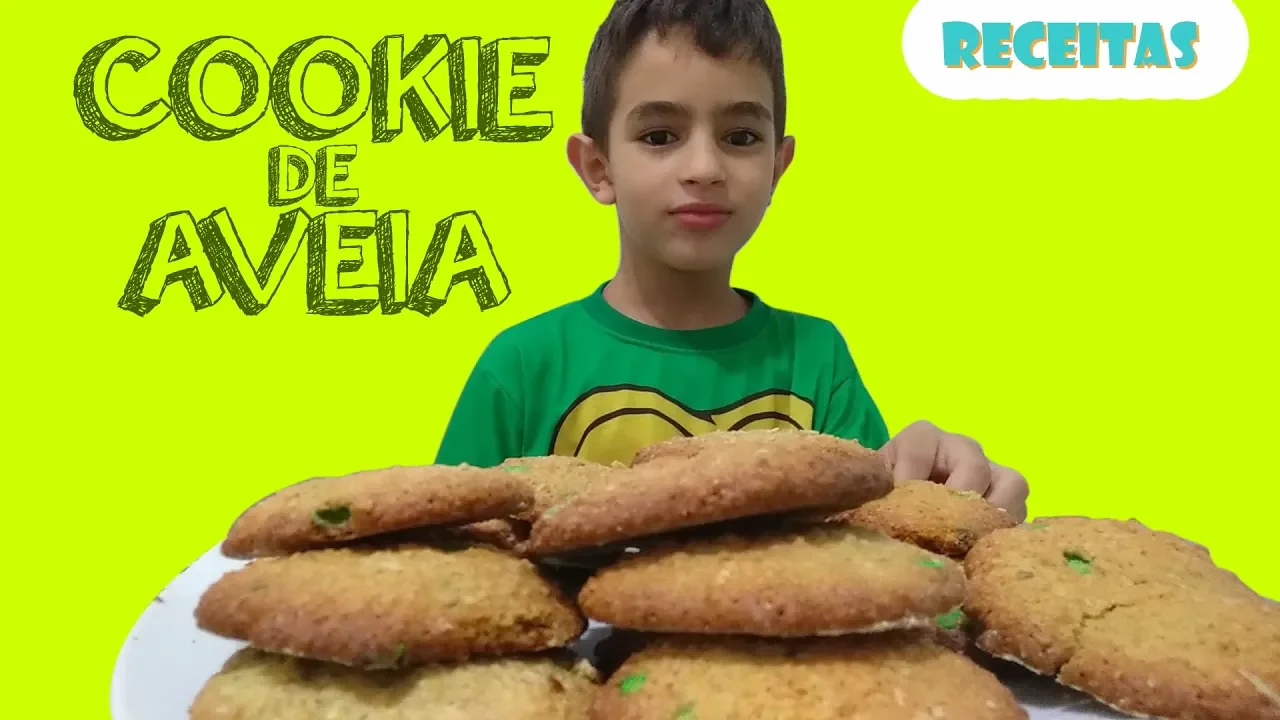 RECEITA DE COOKIE DE AVEIA COM M&MS