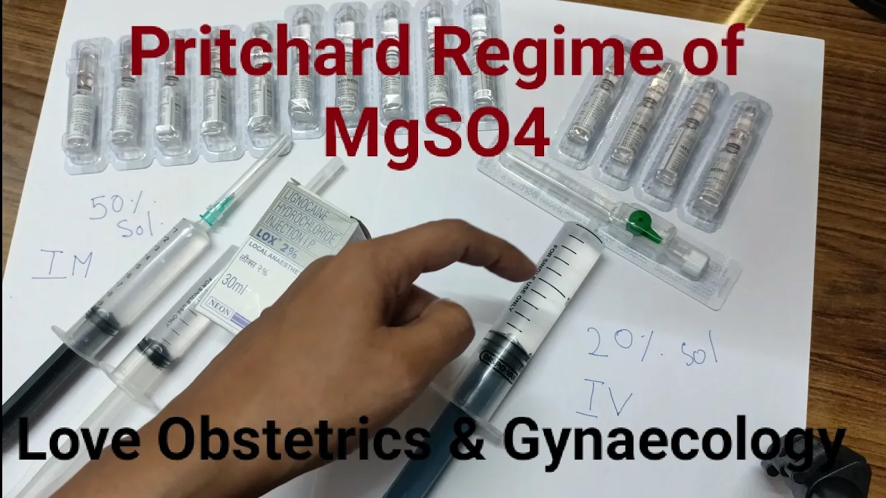 MgSO4-Pritchard Regime-Eclampsia Management-Easy & Quick@Love_Obs_Gynae