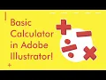 Basic Calculator in Adobe Illustrator