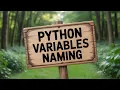 Python Variables Naming Python tutorial for beginners in Hindi Part 7