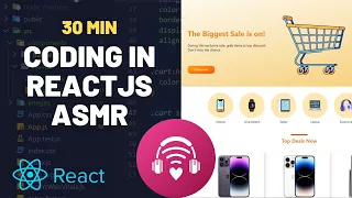 ASMR Coding Creating an E-commerce Landing Page in ReactJS Relaxing Programming Tutorial