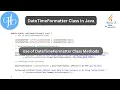 DateTimeFormatter Class in Java It s Common Methods with Examples