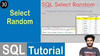 Select Random in SQL SQL Tutorial