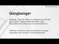 Gangbanger Meaning
