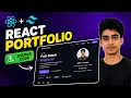 React Portfolio Website Project With Source Code 2026 Modern Animated Portfolio Using React JS