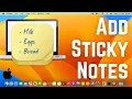 How to Add Sticky Notes on Mac macOS