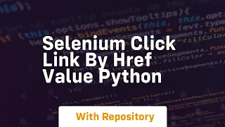 selenium click link by href value python