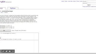 CodingBat Java AP-1 scoresAverage