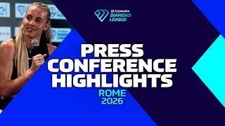 2026 press conference highlights rome wanda diamond league