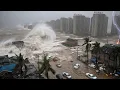 Download Lagu Now Hainan, China is in ruins! Super Typhoon Wutip (Butterfly) uproots roofs and trees