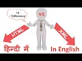 Difference Between HTML and XML in Hindi
