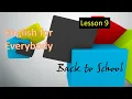 English for Everybody - Back to School