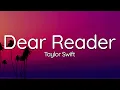 Download Lagu Taylor Swift - Dear Reader (Lyrics)