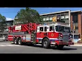 Paterson NJ Fire Department Ladder 2 Responding on Temple St to Memorial Drive
