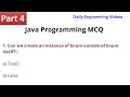 Part-4 Java Programming MCQ Java mcq questions and answers
