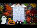 HAPPY HALLOWEEN Coloring Pages for Kids Halloween Coloring Spooky House with Cute Ghost