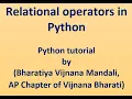 9-Relational operators in Python