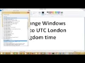 How to change Windows time zone to UTC London united Kingdom time