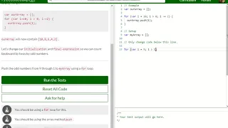 Basic JavaScript Count Backwards With a For Loop free code camp Dani