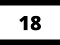 18 Second Countdown Timer White Screen With Sound Effect