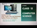 COMPUTER SCIENCE - CLASS 12