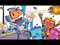 Download Lagu 🤖 Three Little Robots vs. the Giant Robot! | Gadget Village Adventure | Rusty's World