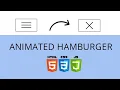 How to Create a Animated Hamburger For Menu HTML CSS JavaScript Web Cifar 2020