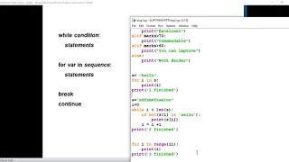 Loops and conditional statements in Python
