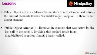 005 Iterator interface methods - Advance Java Beginners to Expert