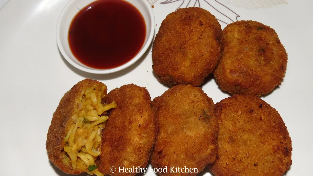 Noodles Cutlet Recipe - Cutlet Recipe - Evening Snacks Recipe in Tamil - Noodles Recipe