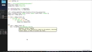 Generate a difference report using python